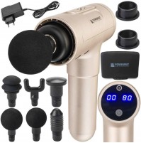 Powermat Masážna pištoľ + 6 hlavíc PM-MAS-1800GM